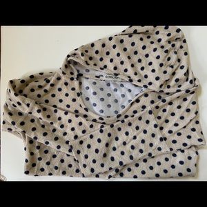 Anthropologie Polkadot Lounge Hoodie